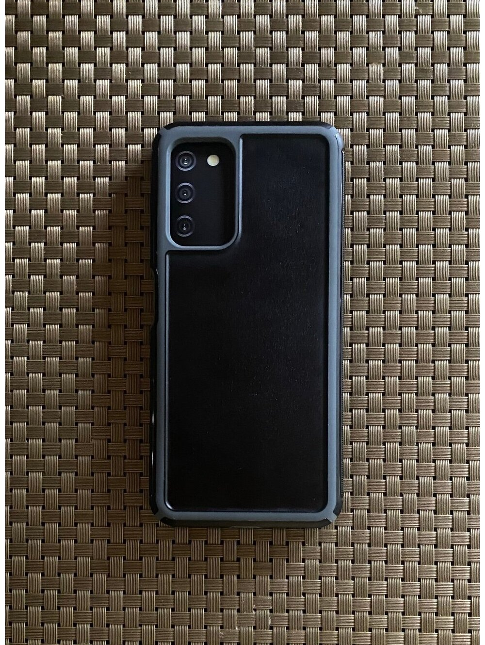 Onn Slim Rugged Case for Samsung Galaxy AO3s Black/Gray